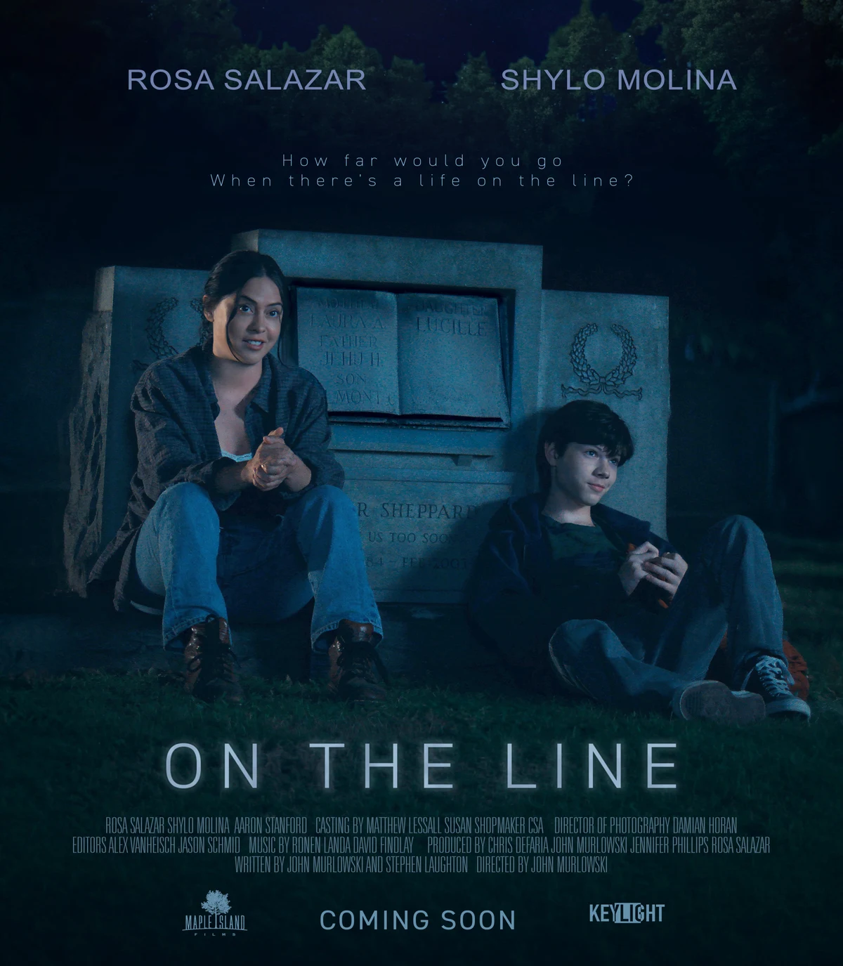 Portrait key art for ON THE LINE