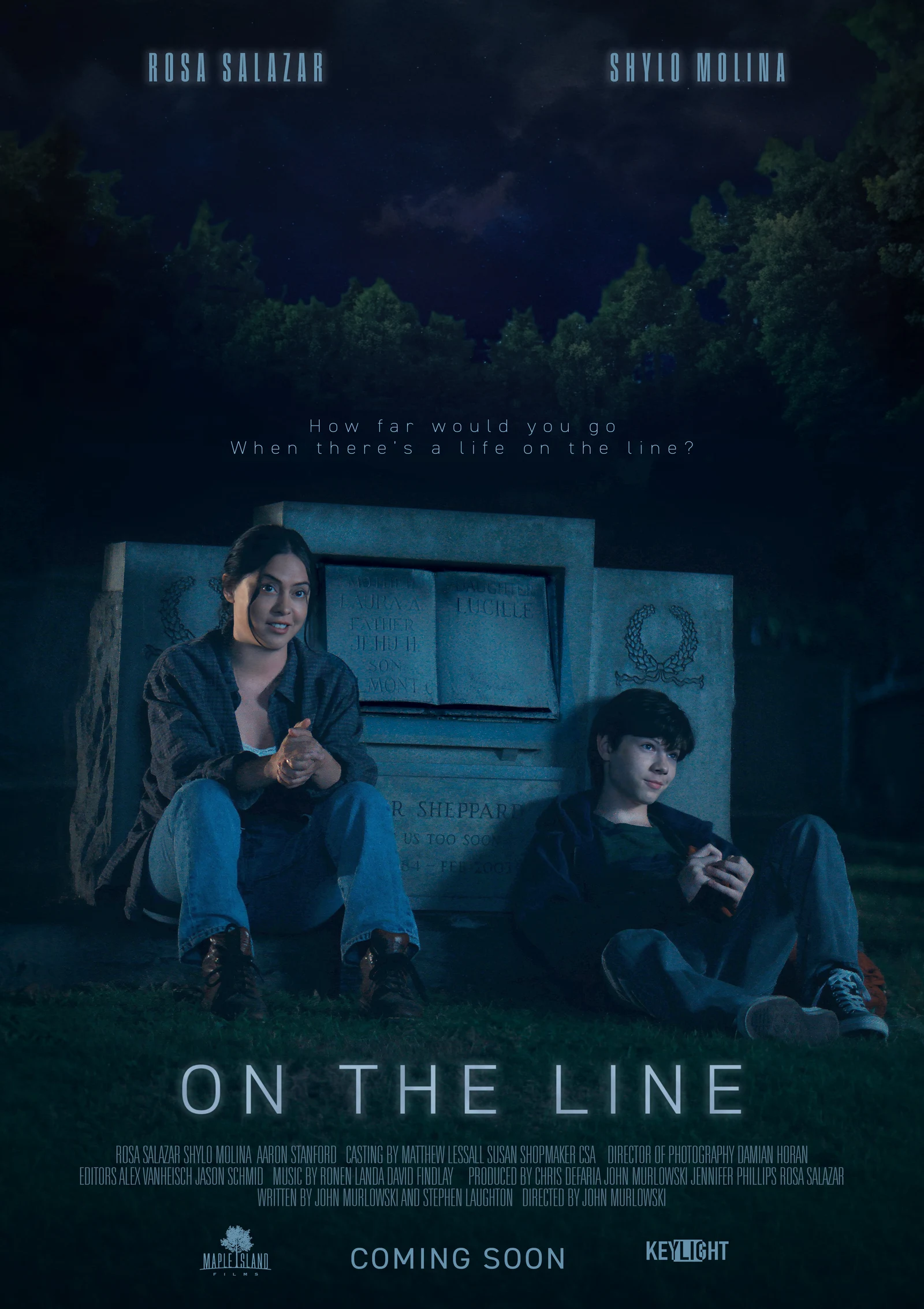The one-sheet for ON THE LINE