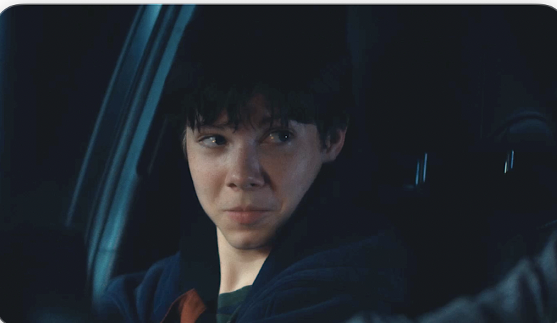 Shylo Molina seated inside a car.